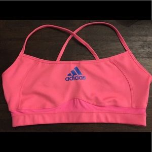 Adidas pink sports bra NWOT Large
